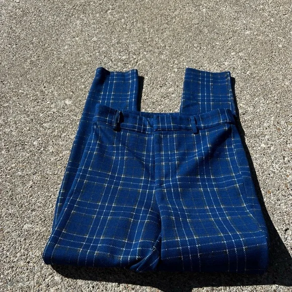 Forever 21 Blue Plaid Pants - Picture 4 of 4